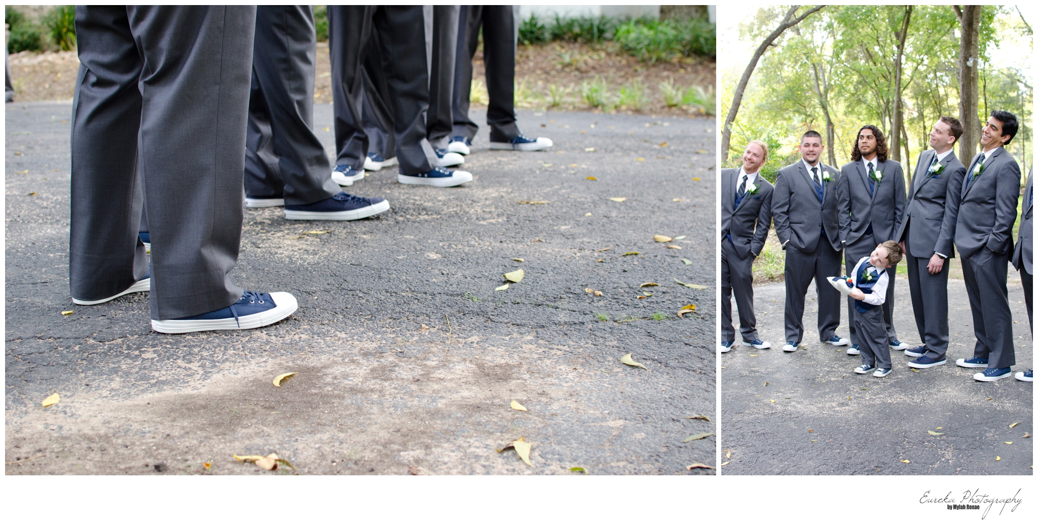 Groomsmen in Converse