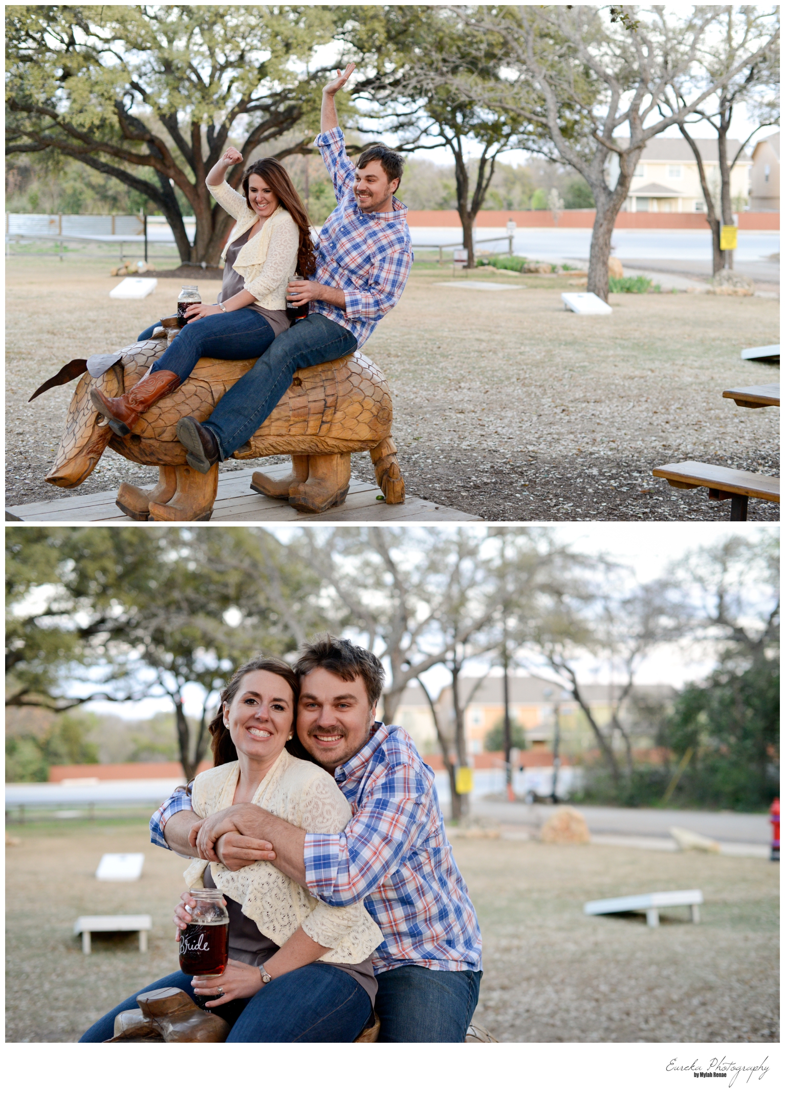 Engagement Photography session at Moontower Saloon in Austin, TX