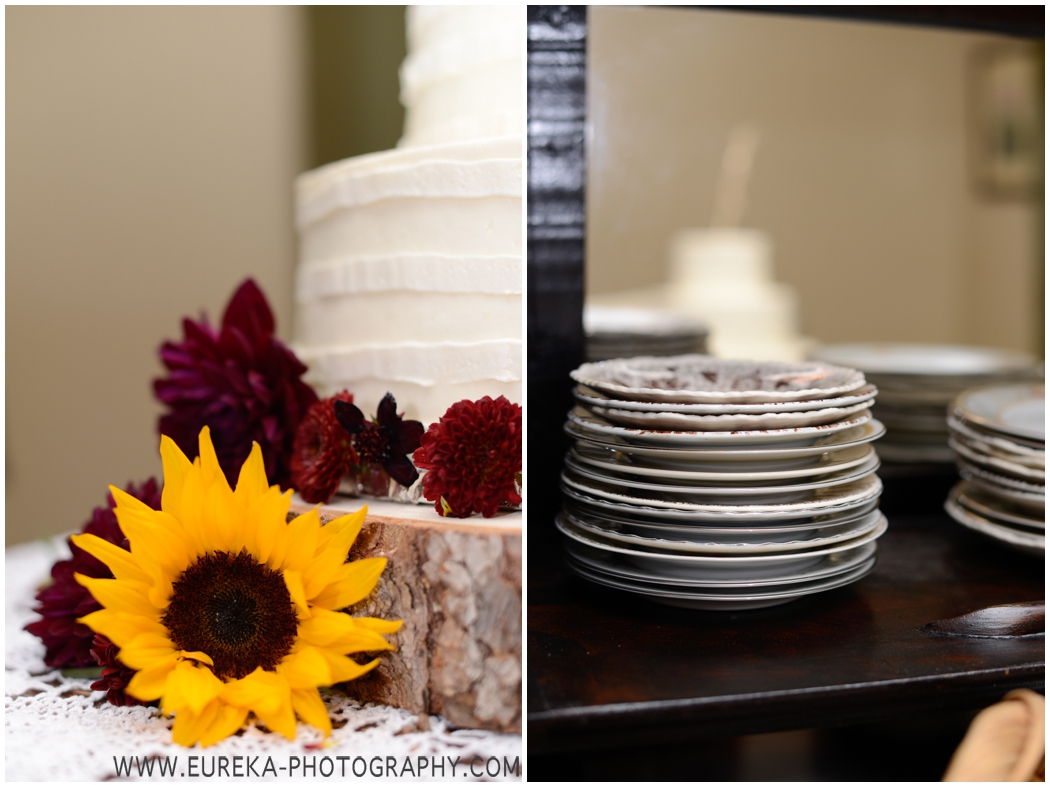 Sunflower wedding cake decorations 