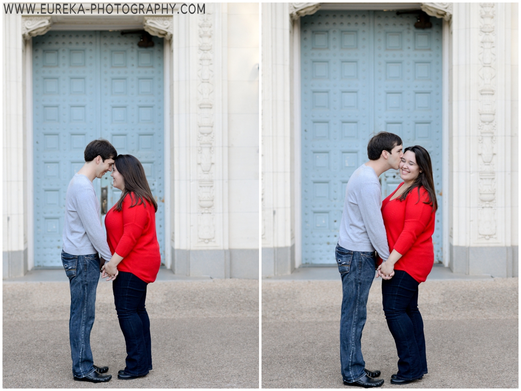 Engagement Session at Turquoise Door on the UT campus in Austin, TX