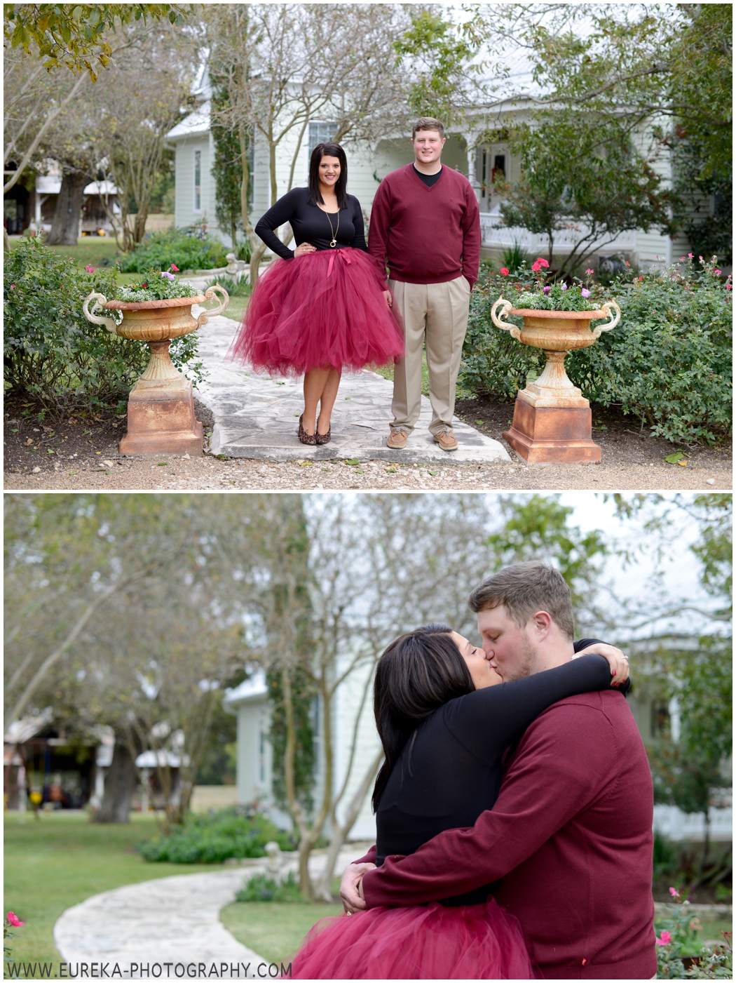 Farmhouse Engagement Session in Brenham, Texas