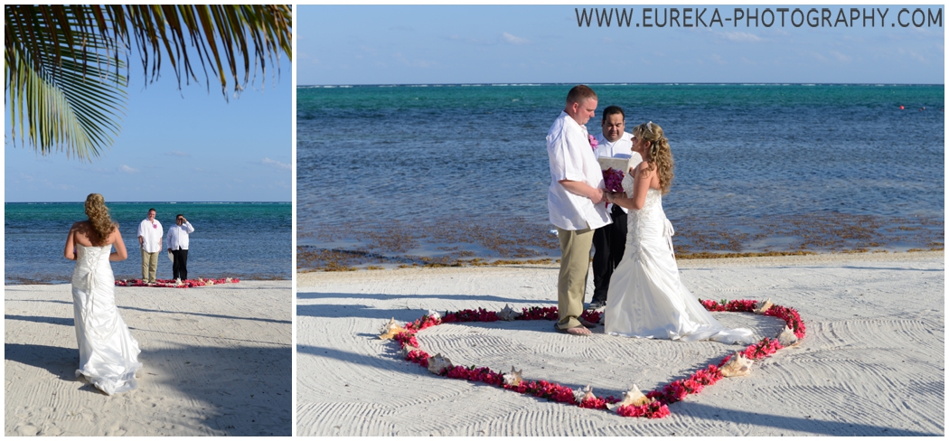beach wedding in Belize