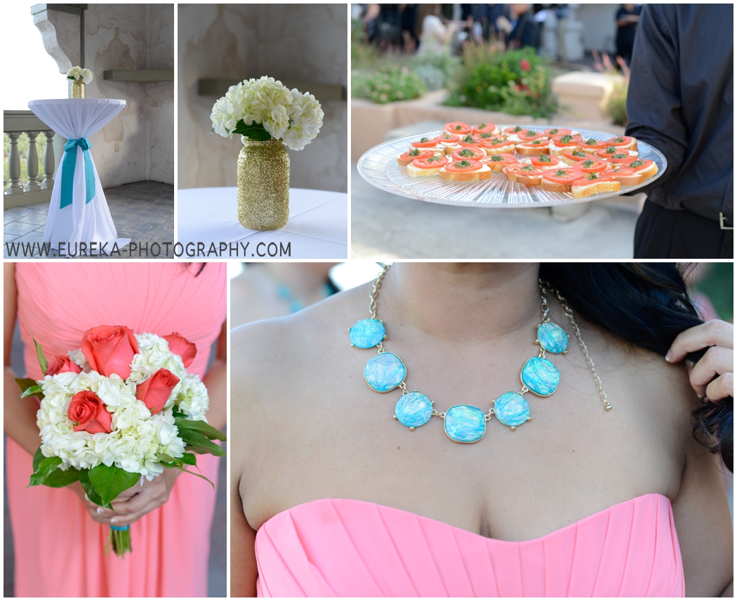 Pink and Turquoise wedding colors for summer brides 