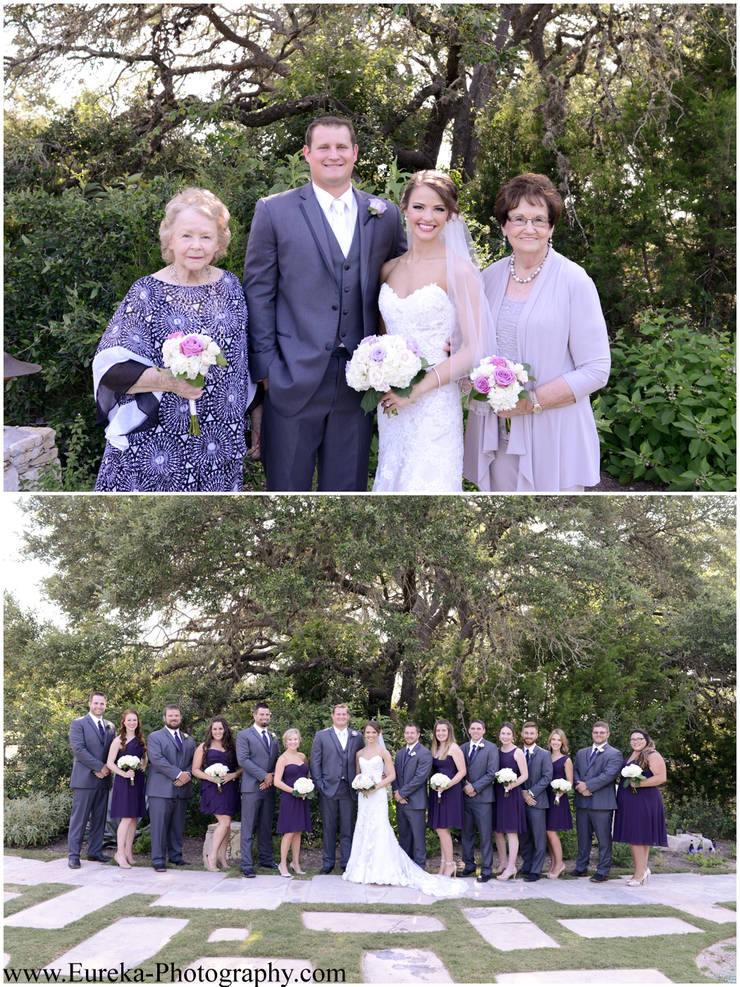 grandmothers as flower girls at Camp Lucy wedding in Dripping Springs