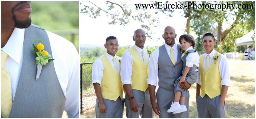 Yellow and Gray Bridal Party