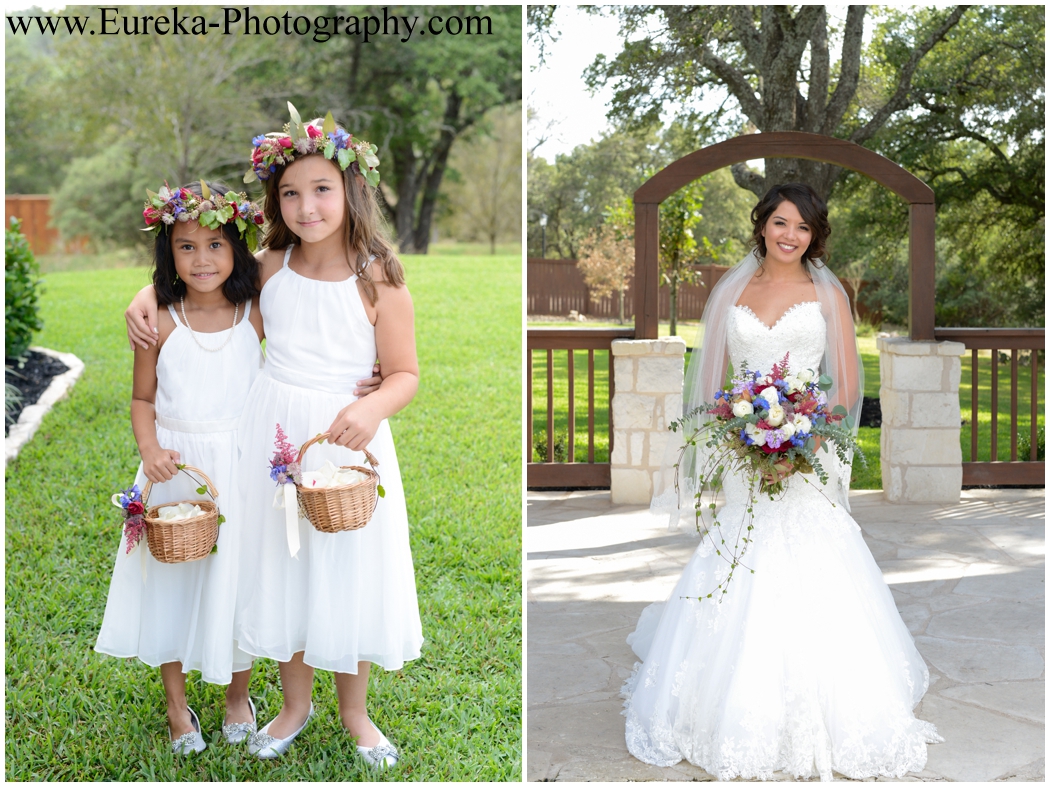 Flower girls with floral crowns