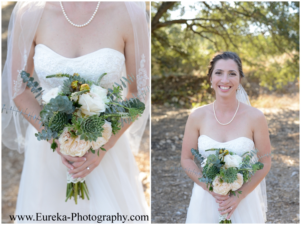 Fragrant Bridal Bouquet with Rosemary and lace