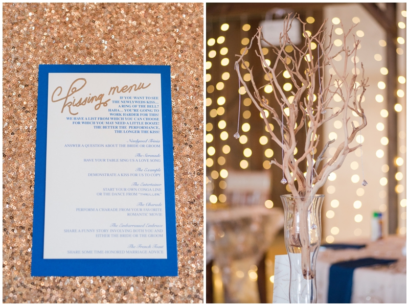 Gold Winter Wedding at Lone Oak Barn