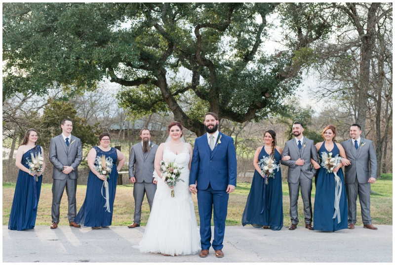 Navy and Gray Bridal Party