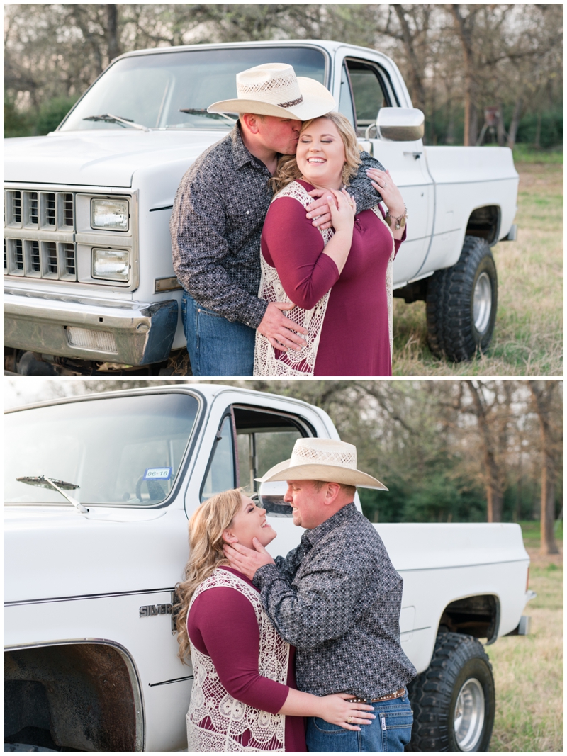 Vintage Truck Engagement Photos