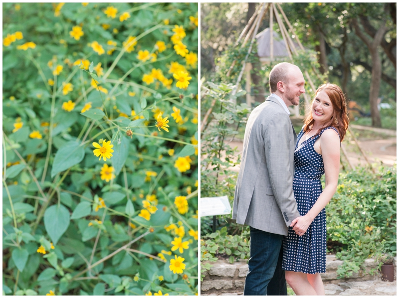 Zilker Park Botanical Gardens Engagement Photographer 