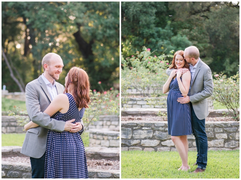 Engagement Photos at Rose Garden of Zilker Botanical in Austin Texas