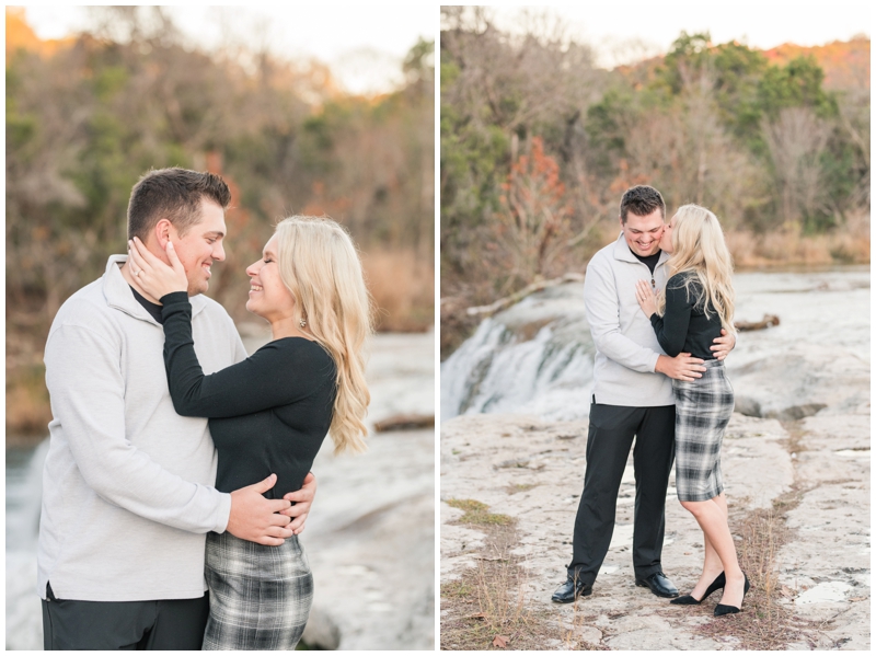 Fall Engagement Photo Session at Bull Creek in Austin Texas 