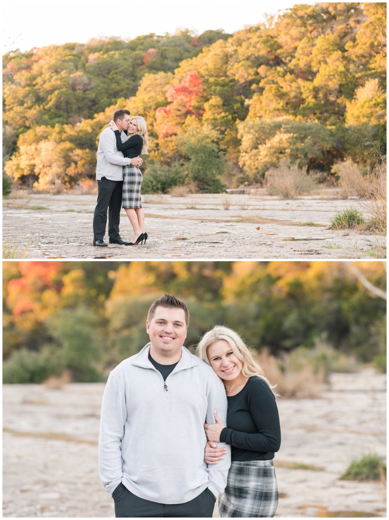 Fall Engagement Portraits at Bull Creek in Austin Texas 