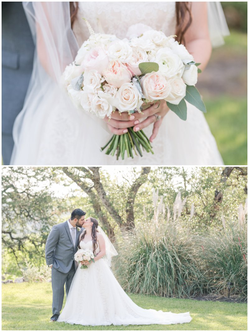 Sixpence Floral wedding bouquet in blush and cream 