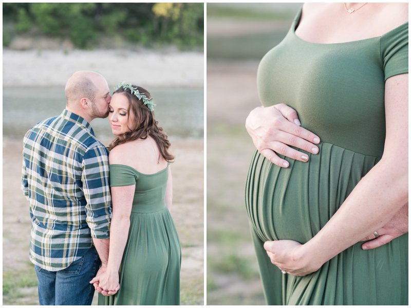 Sew Trendy Maternity Dress in Knit Green