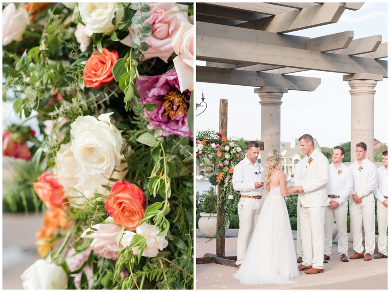 Tropical Wedding at Horseshoe bay Resort near Marble Falls