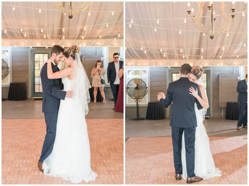 first dance as husband and wife at Stonehouse Villa