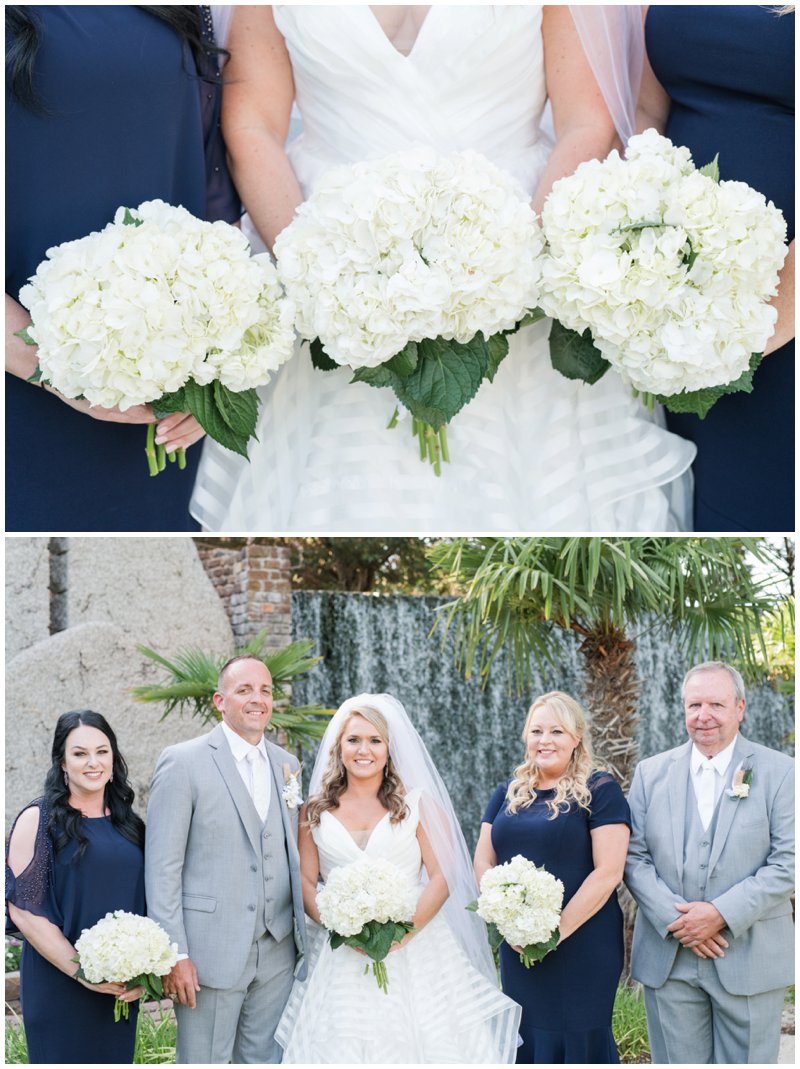 Gray and Navy bridal party at Horseshoe Bay Resort 