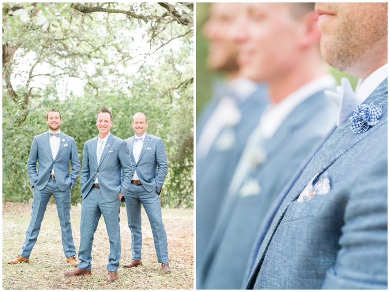 Groomsmen portraits with bowties