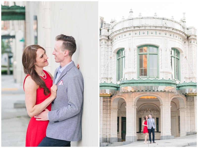 Rialto Theater Tacoma engagement photos