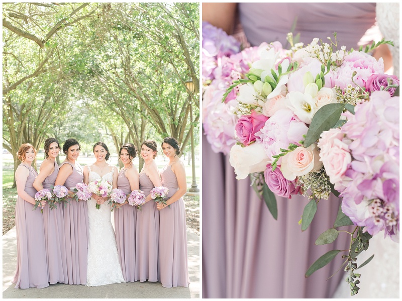 Mauve Wedding at Southwestern University Lois Perkins Chapel