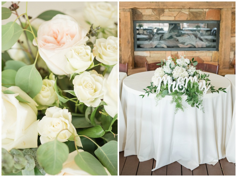 Green and White wedding at Kindred Oaks