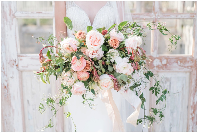 Bridal Bouquet by Southern Charm Colorado at The White Sparrow Barn