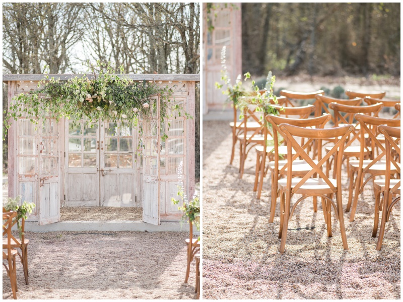 White Sparrow Barn Wedding Ceremony at the Greenhouse