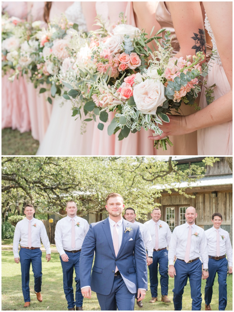 Bridesmaids bouquets by The Petal Pushers at Vista West Ranch wedding