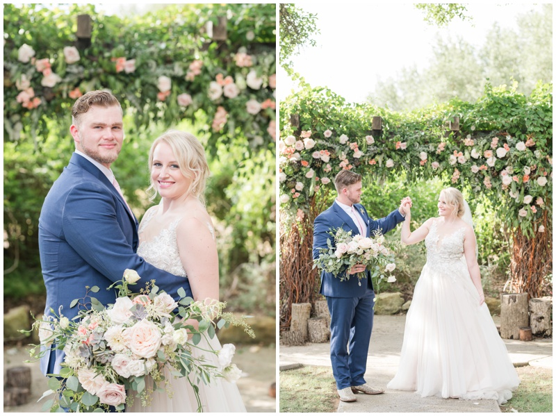 Vista West Ranch Ceremony site with blush floral