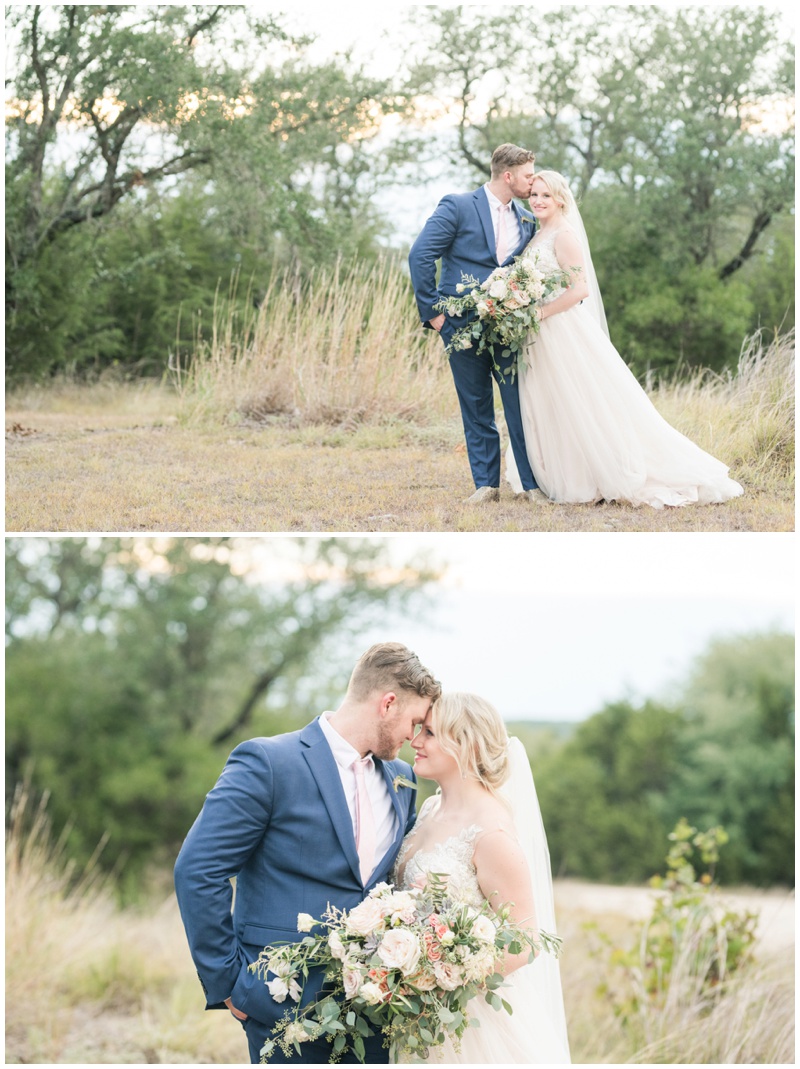 Bride and Groom portraits at sunset at Vista West Ranch Wedding in September