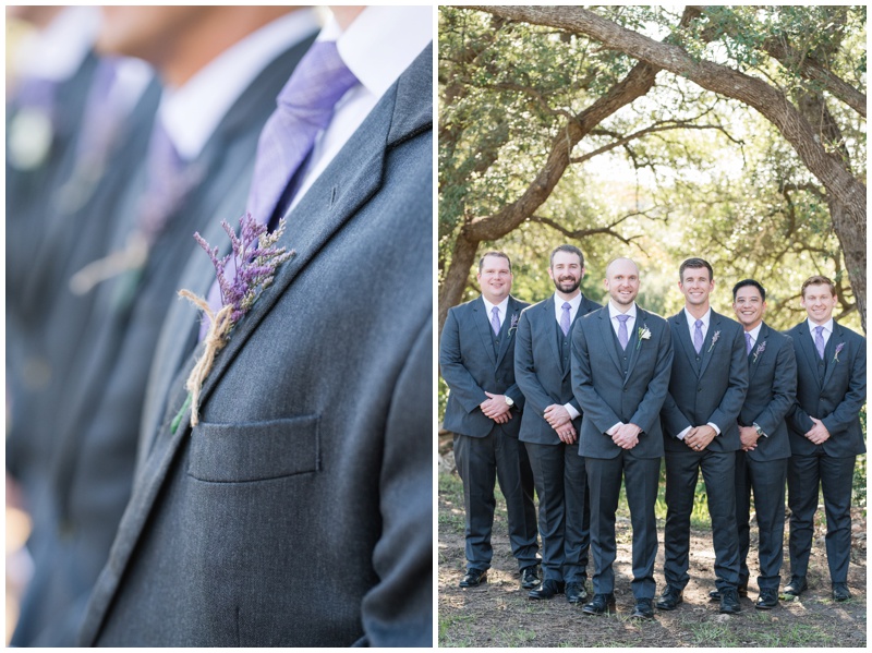 groomsmen in lavender 