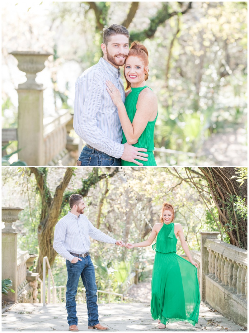 Winter Engagement Photos at Laguna Gloria in Austin Texas