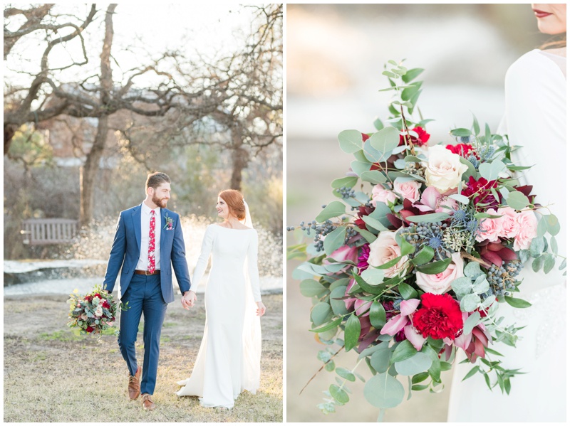 bride and groom pictures at Cedar Skies Barn