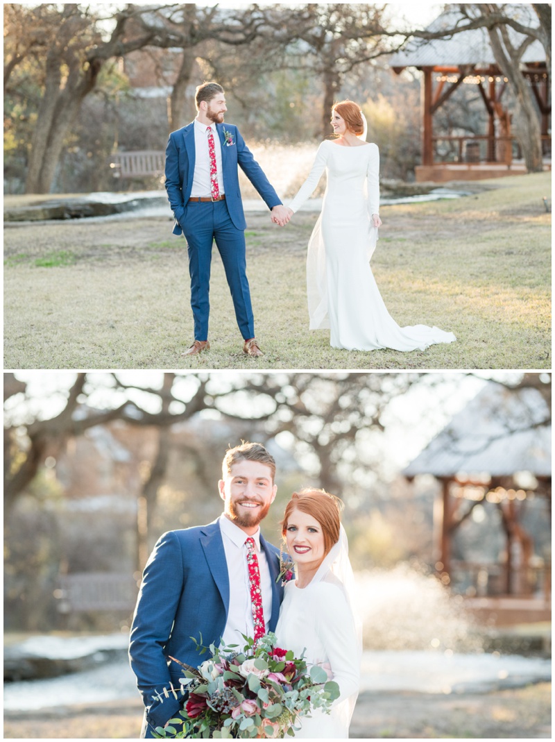 Winter Wedding at Cedar Skies Barn in Burnet Texas