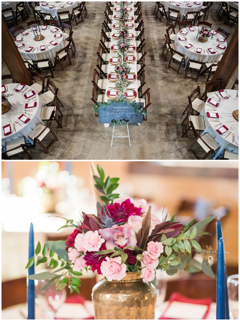 Cedar Skies Barn wedding reception