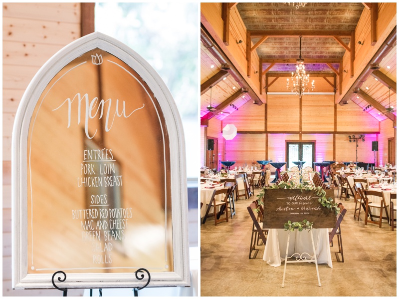 Cedar Skies Barn wedding reception