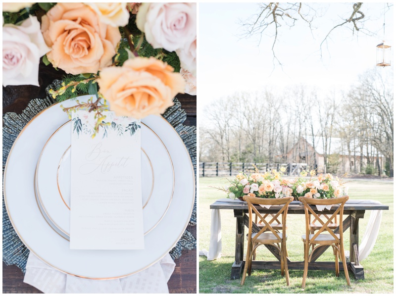 Fall Wedding Reception Details at The White Sparrow Barn