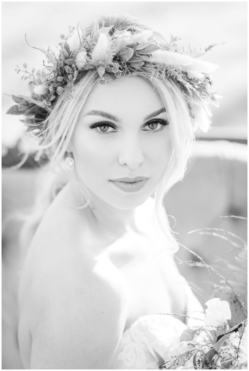 White Sparrow Barn Bridal Portrait Photographer