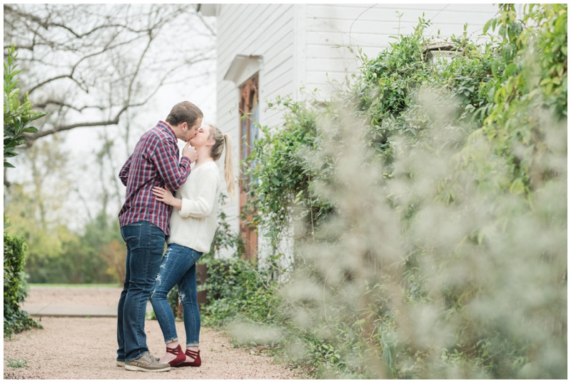 Garden Engagement Photos at Barr Mansion