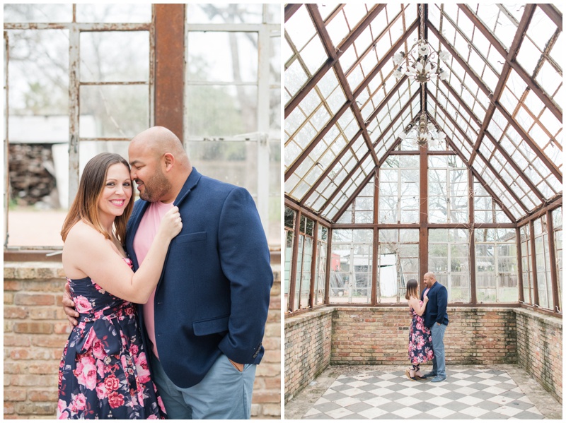 Greenhouse Engagement Photos in Austin Texas