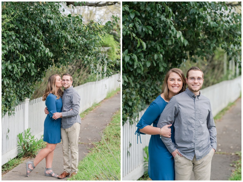 Engagement Photos in downtown Georgetown Texas