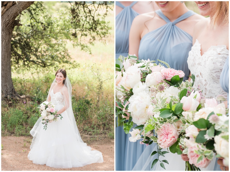 Whim Hospitality Florals at real wedding in Dripping Springs