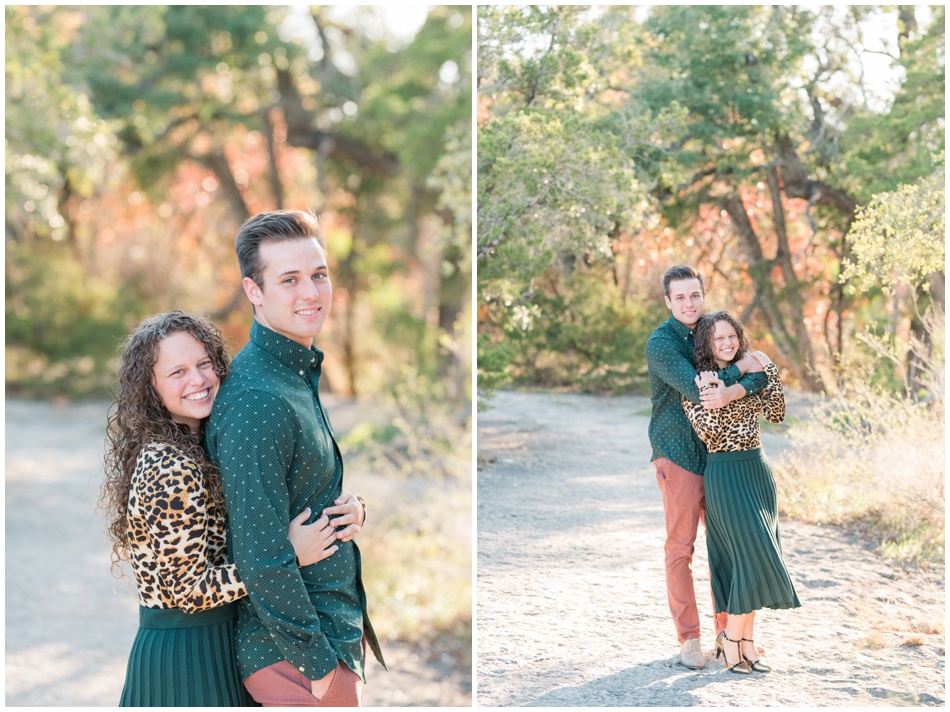 December Engagement Photo Session at McKinney Falls