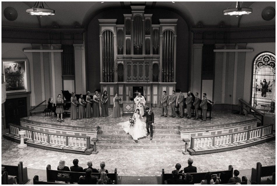 Travis Park Methodist Church Wedding Ceremony in San Antonio Texas