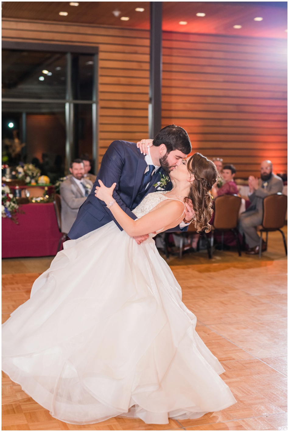 First Dance as husband and wife inside jack guenther pavilion