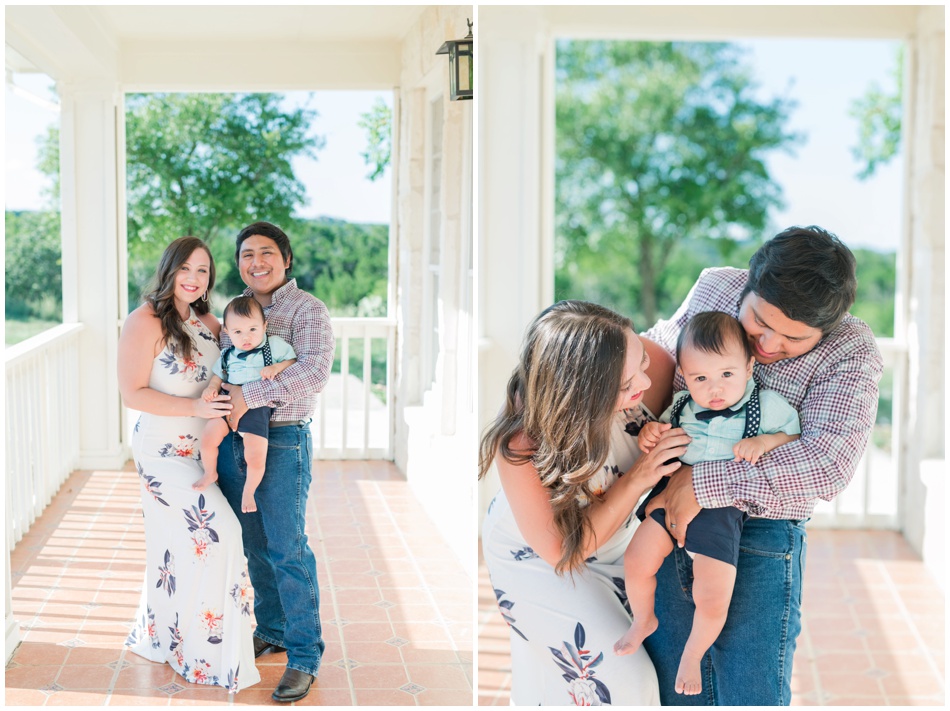 Salado Texas Front Porch Family Photos