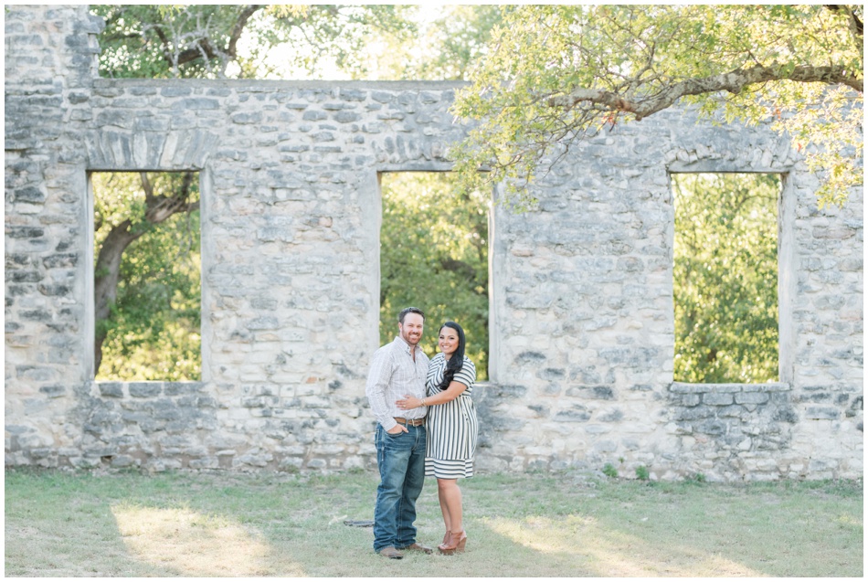 Engagement Photos at Salado College Ruins