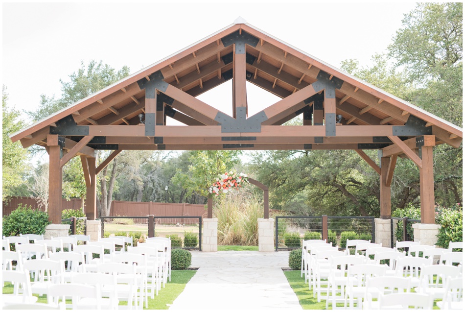 Ceremony Site at The Milestone wedding venue in Georgetown Texas